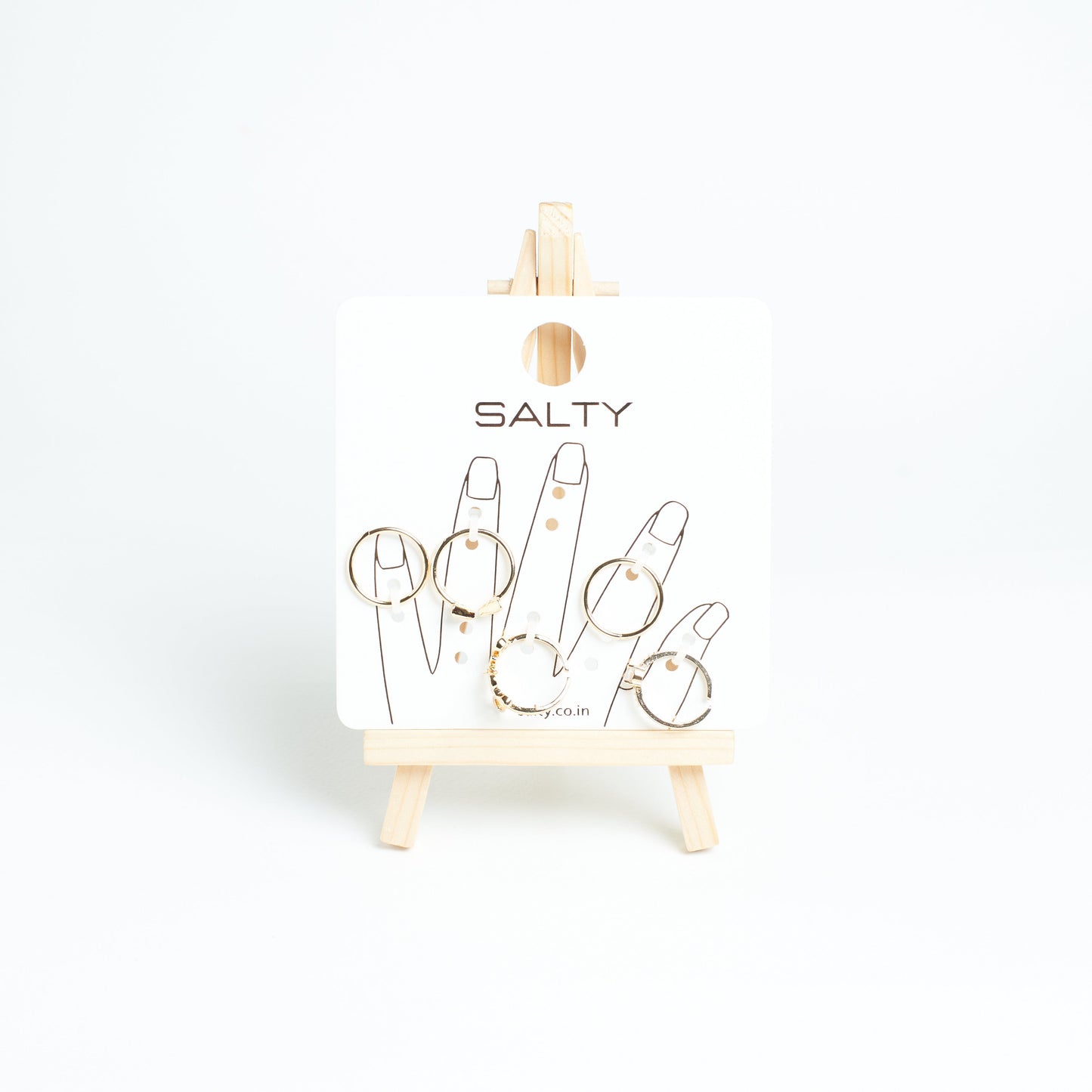 Set Of 5 Alexa Rings | Salty
