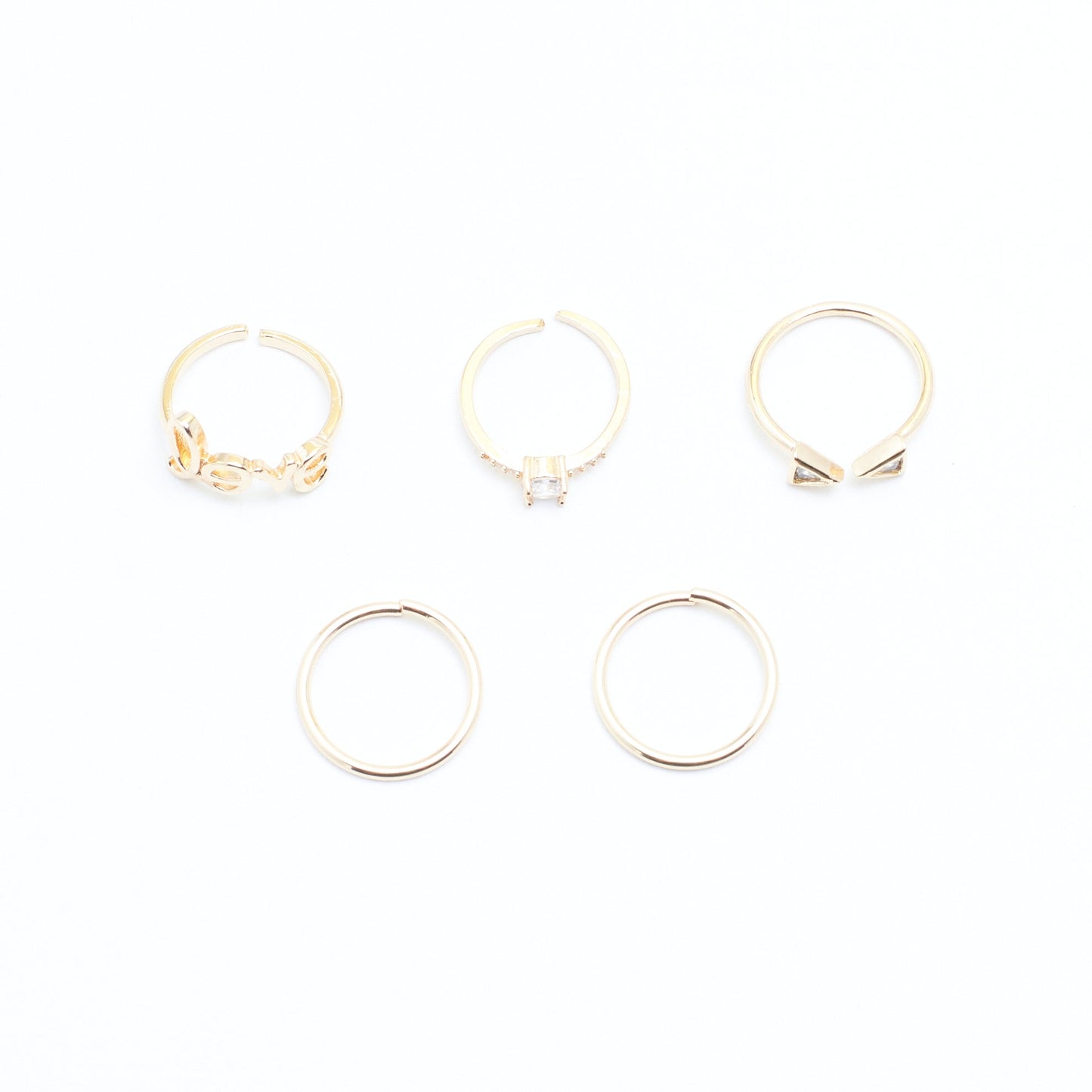 Set Of 5 Alexa Rings | Salty