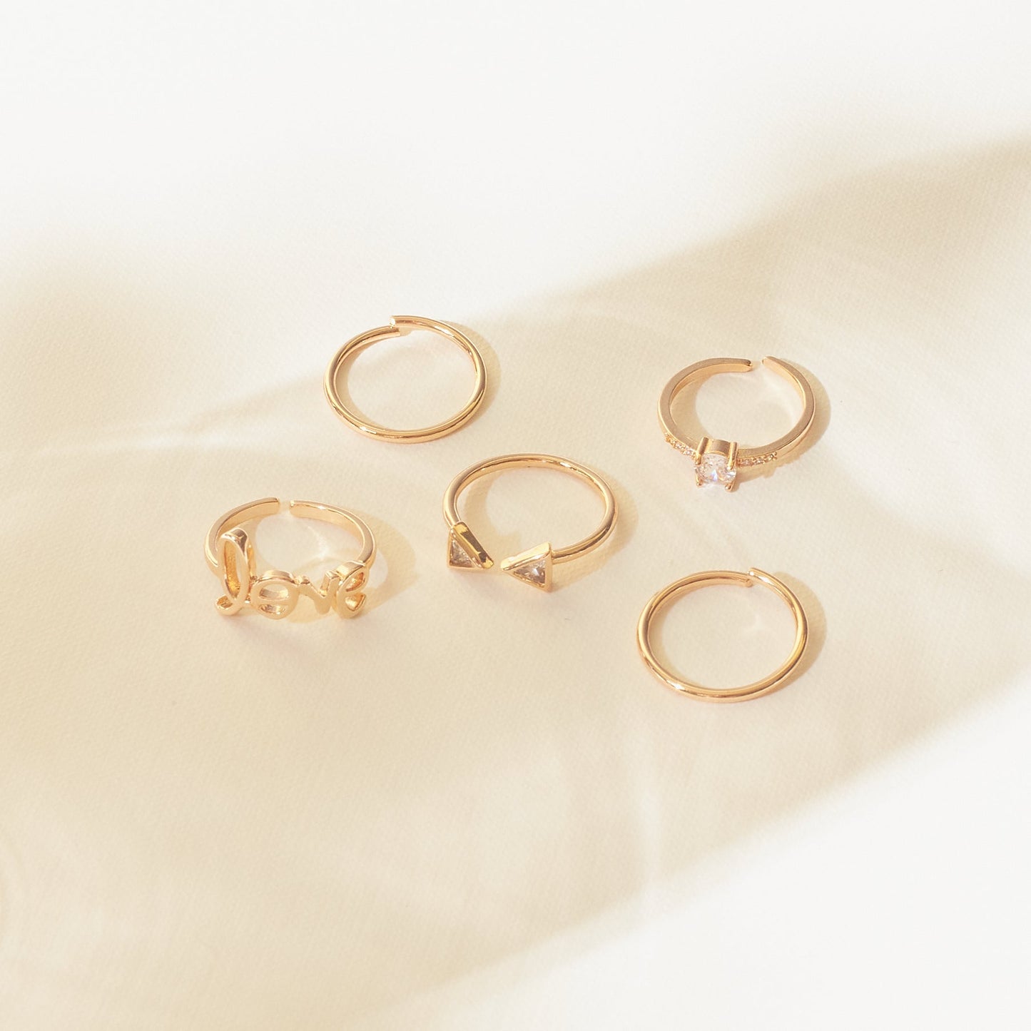Set Of 5 Alexa Rings | Salty
