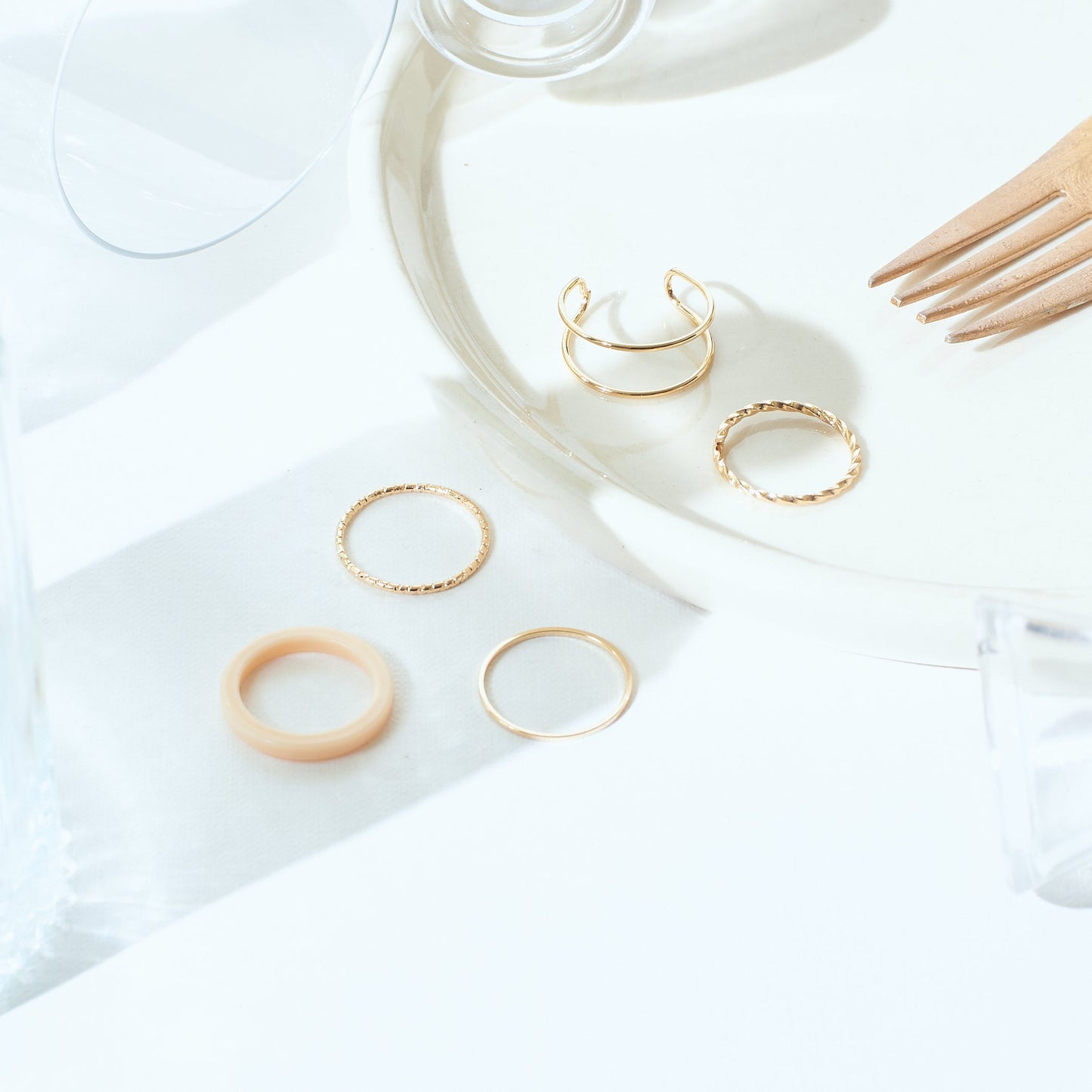 Set Of 5 Dynamo Duos Rings | Salty