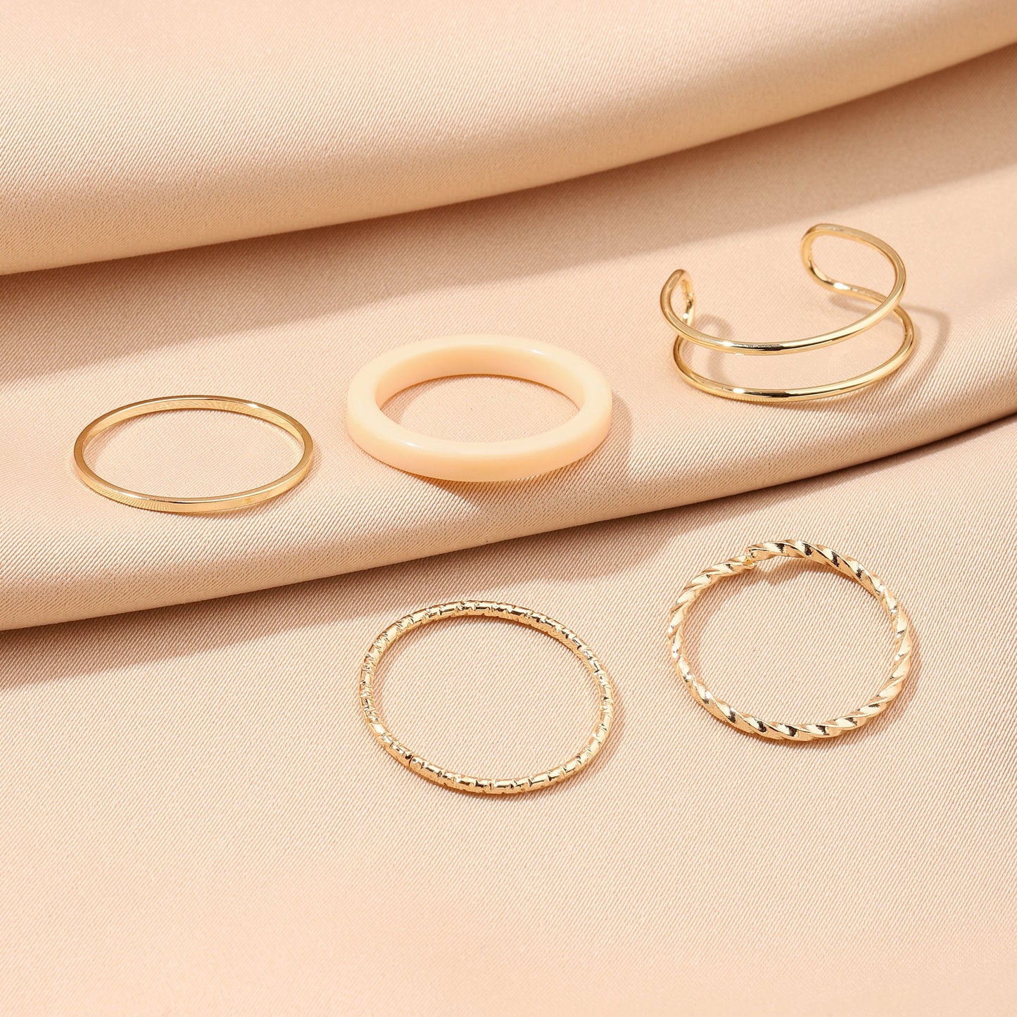 Set Of 5 Dynamo Duos Rings | Salty