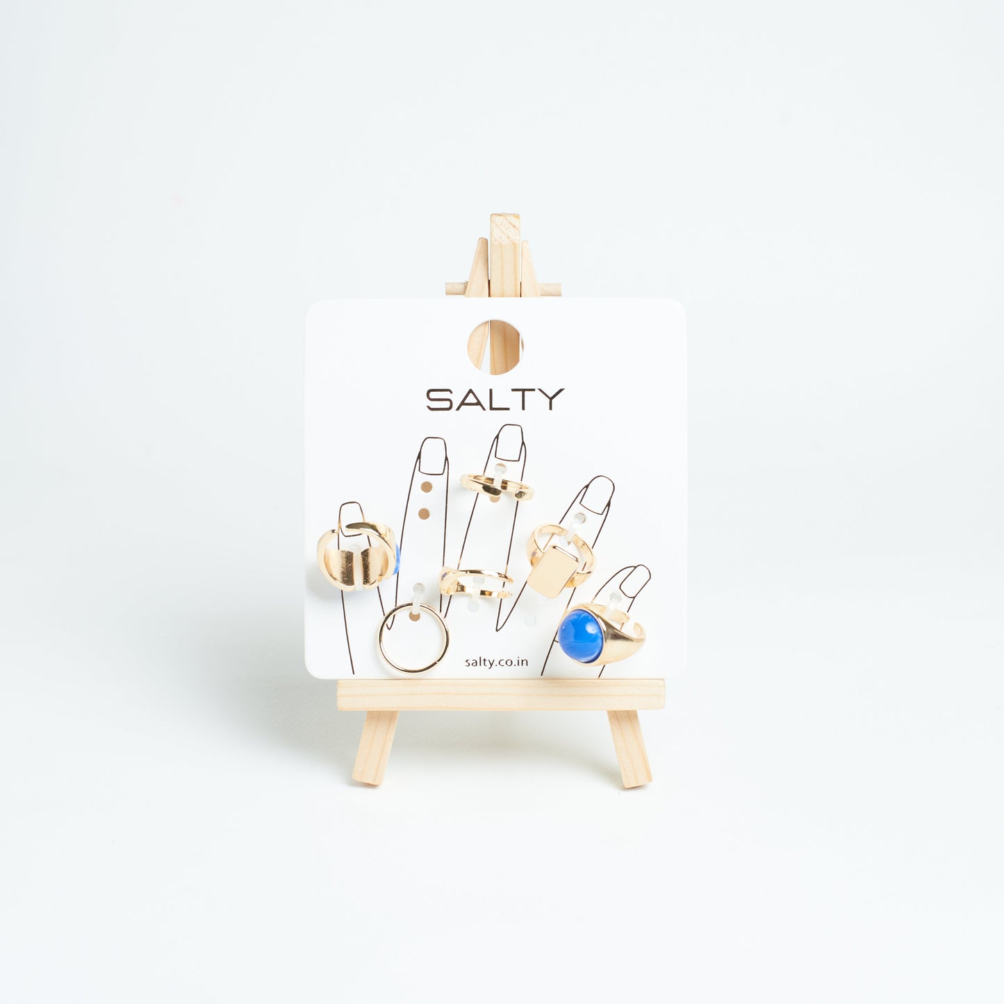 Set Of 6 Streetwise Rings | Salty