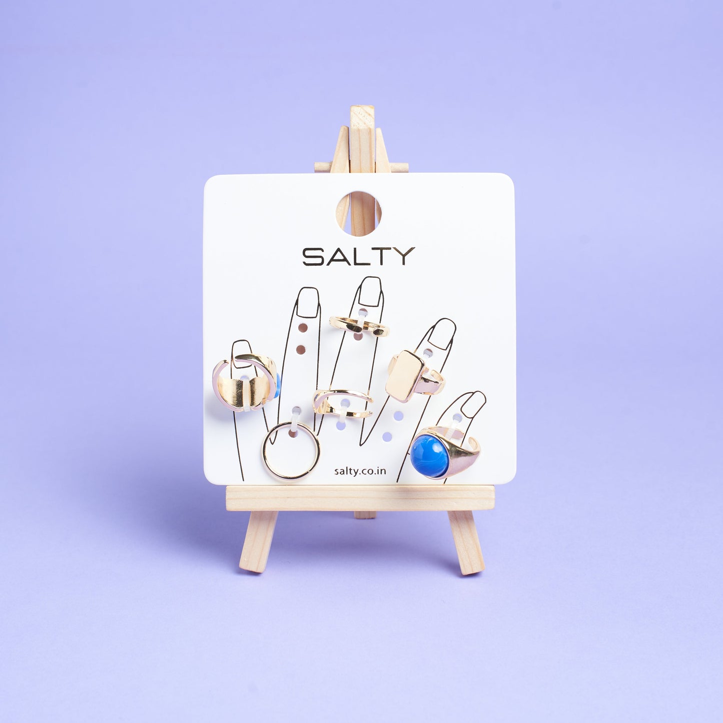 Set Of 6 Streetwise Rings | Salty