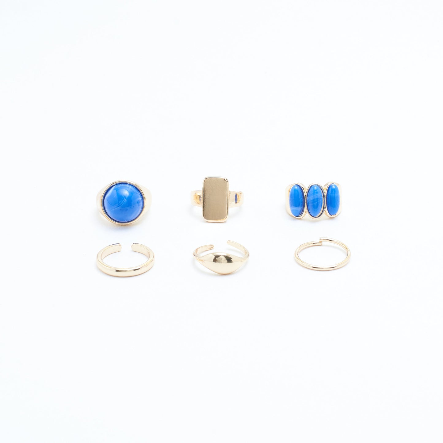 Set Of 6 Streetwise Rings | Salty
