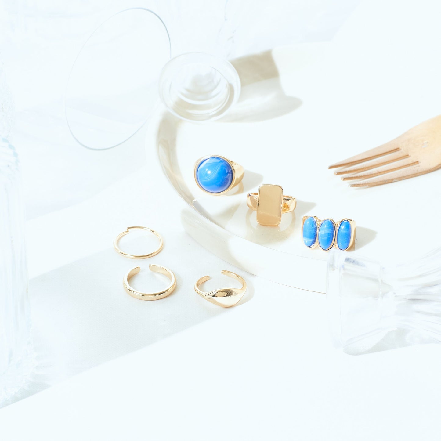 Set Of 6 Streetwise Rings | Salty