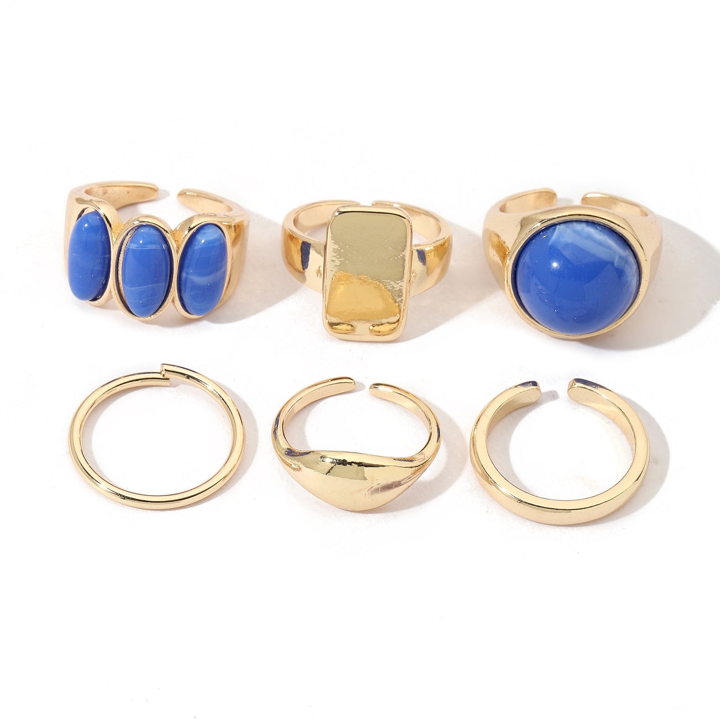 Set Of 6 Streetwise Rings | Salty