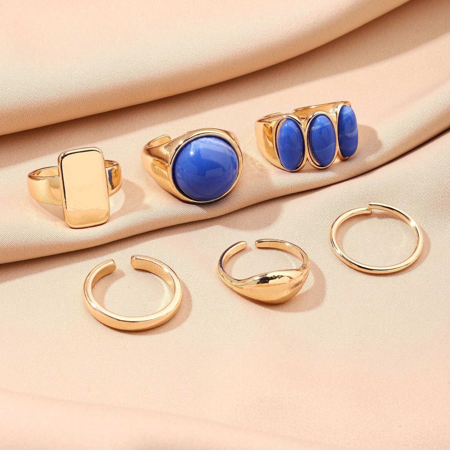 Set Of 6 Streetwise Rings | Salty