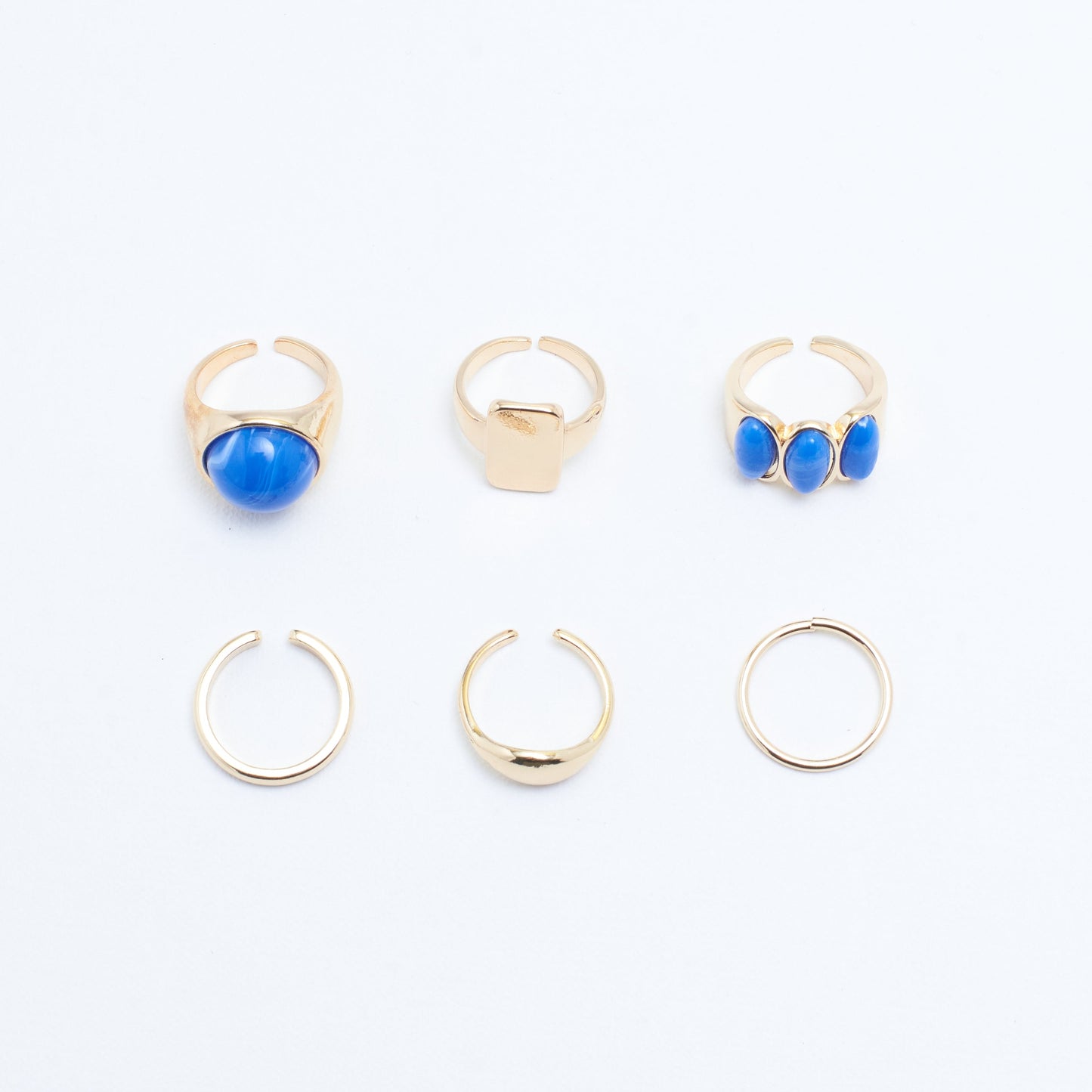 Set Of 6 Streetwise Rings | Salty