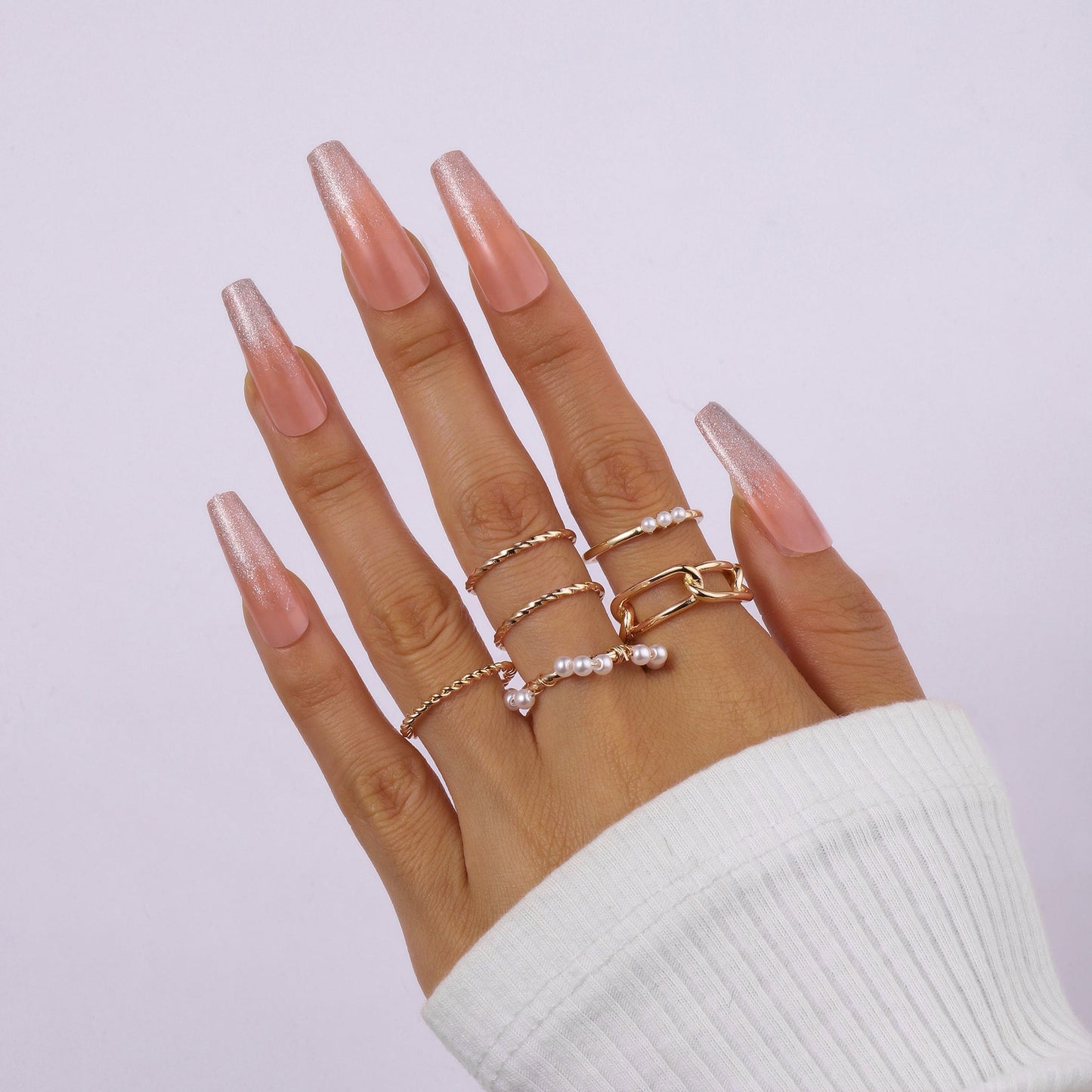Set Of 6 Vortex Vogue Rings | Salty