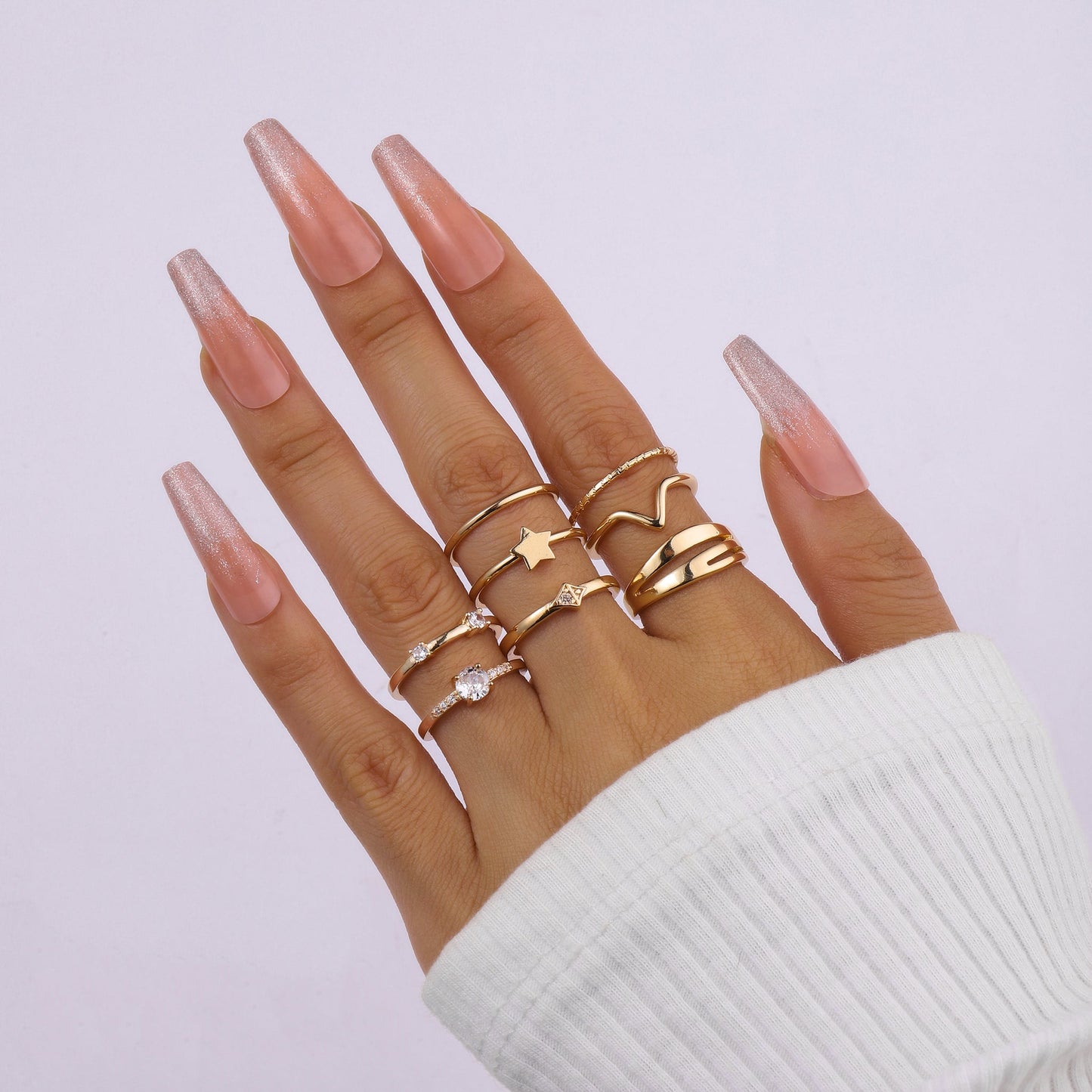 Set Of 8 Nested Nova Rings | Salty
