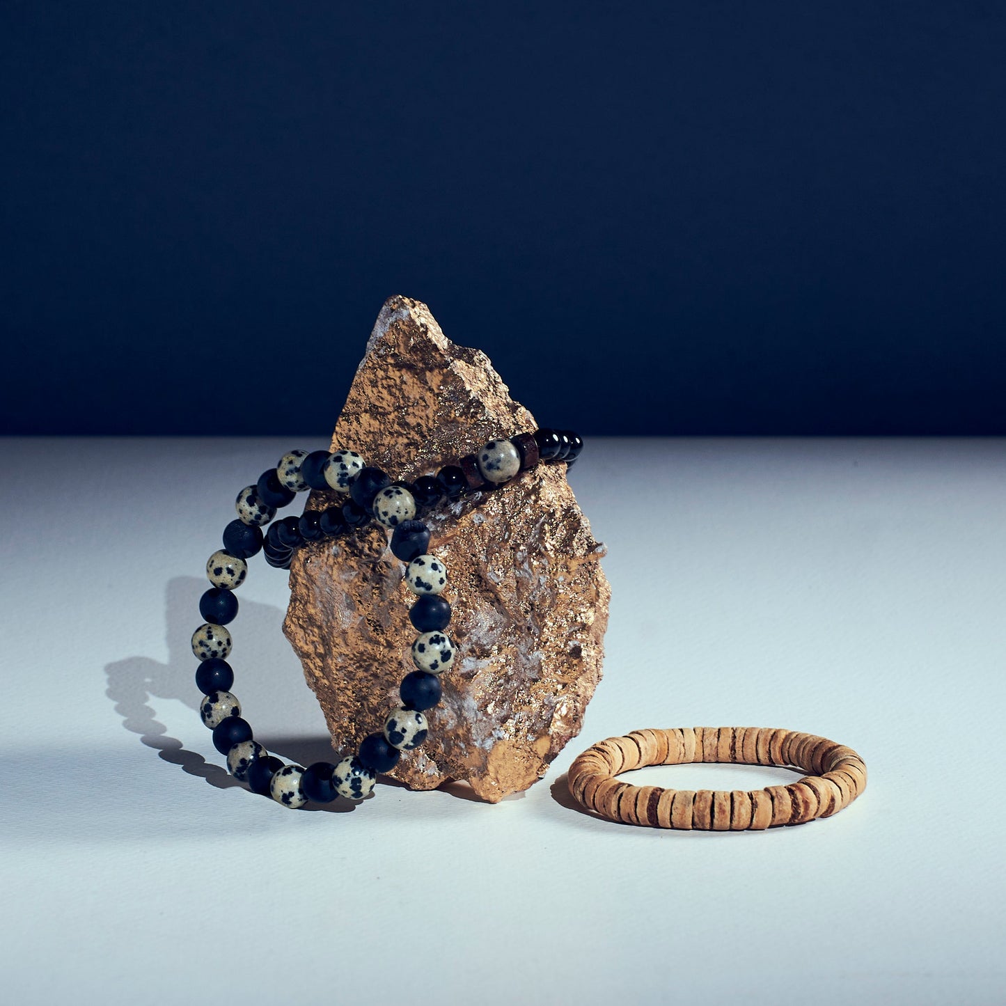 Set of 3 Alpha Adorn Beaded Bracelets | Salty