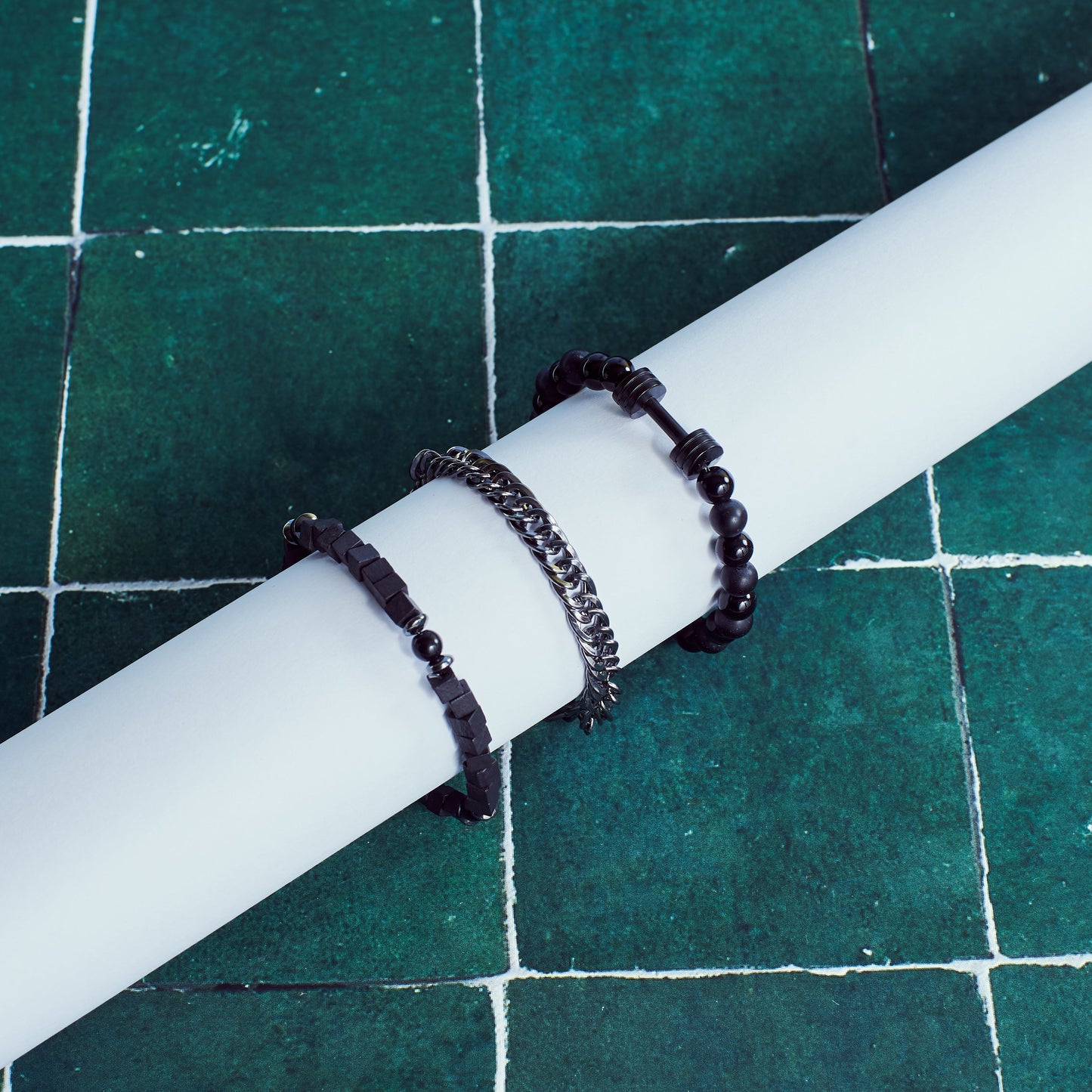 Set of 3 Power Beaded Bracelet | Salty