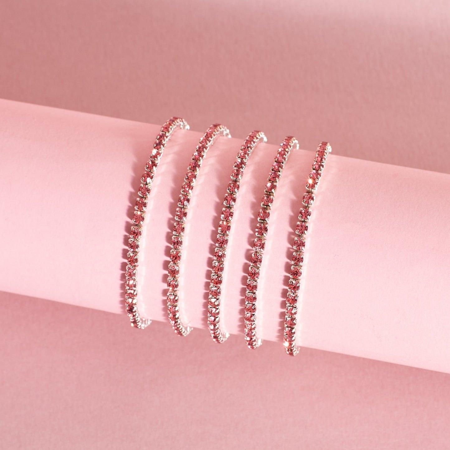 Set of 5 Radiant Stackable Bands Salty