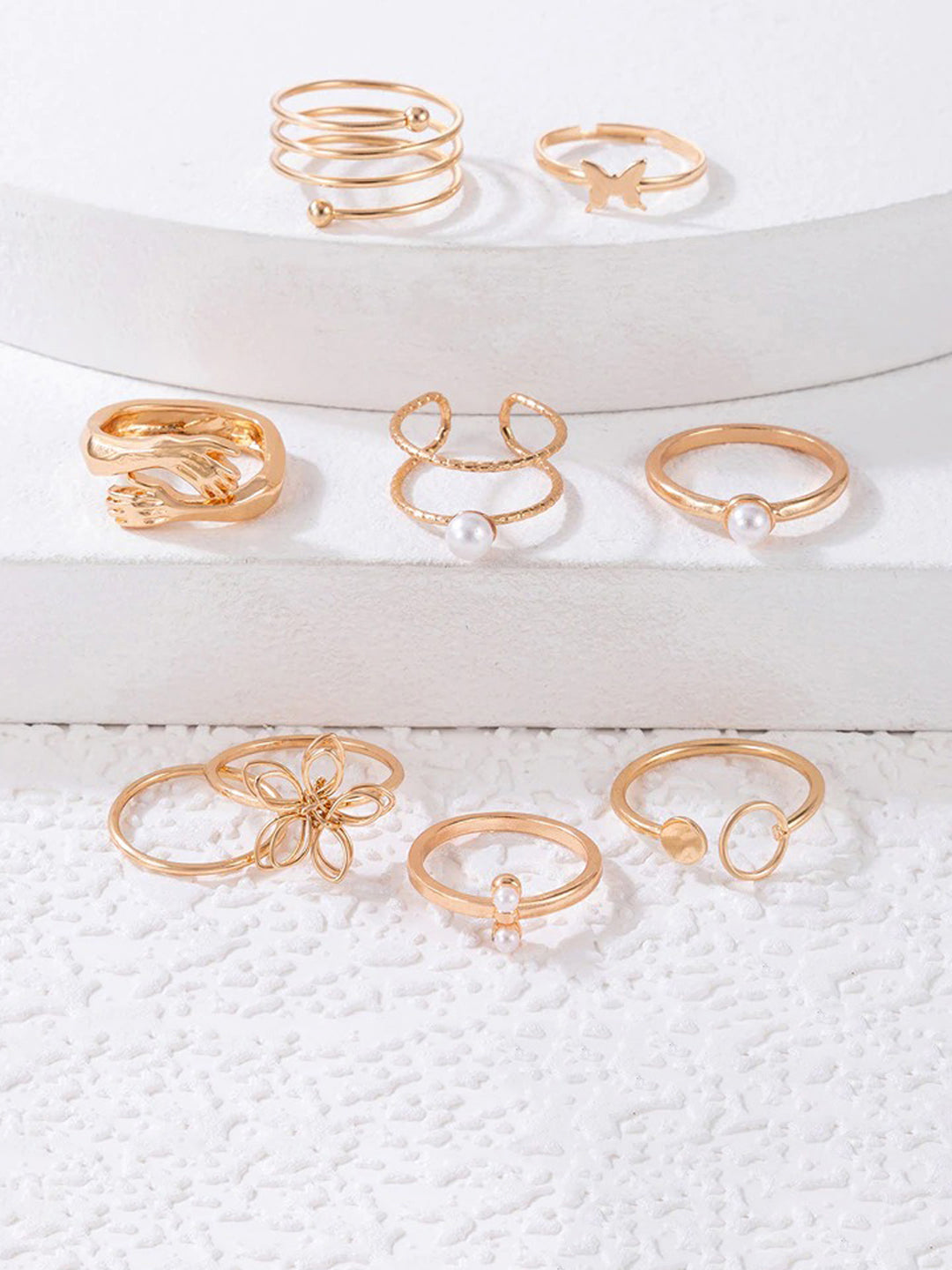 Set of 9 Classic Everyday Rings