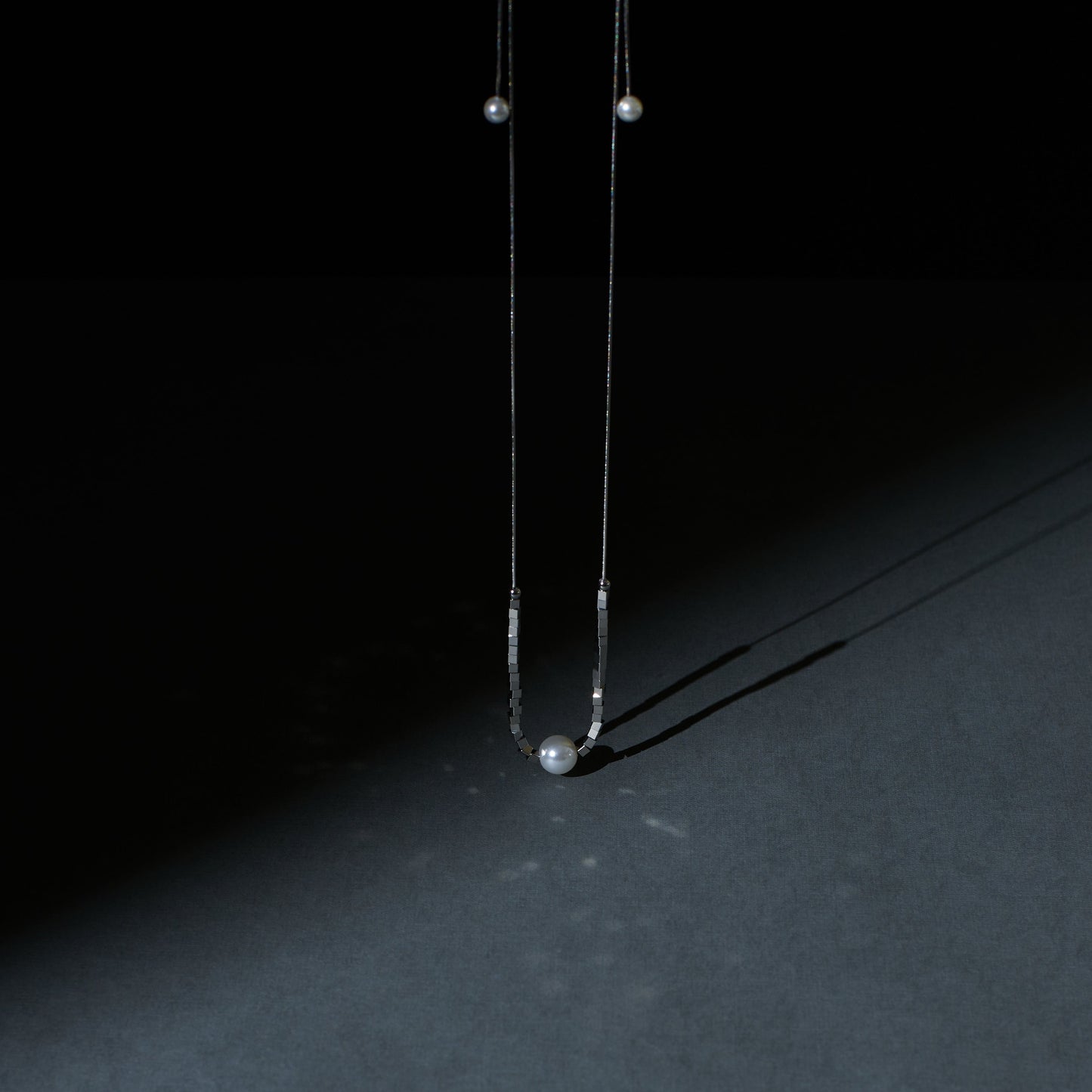 Shimmering Love Knot Pearl Necklace Salty