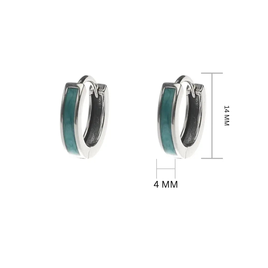 Sky Silver Hoop | Salty