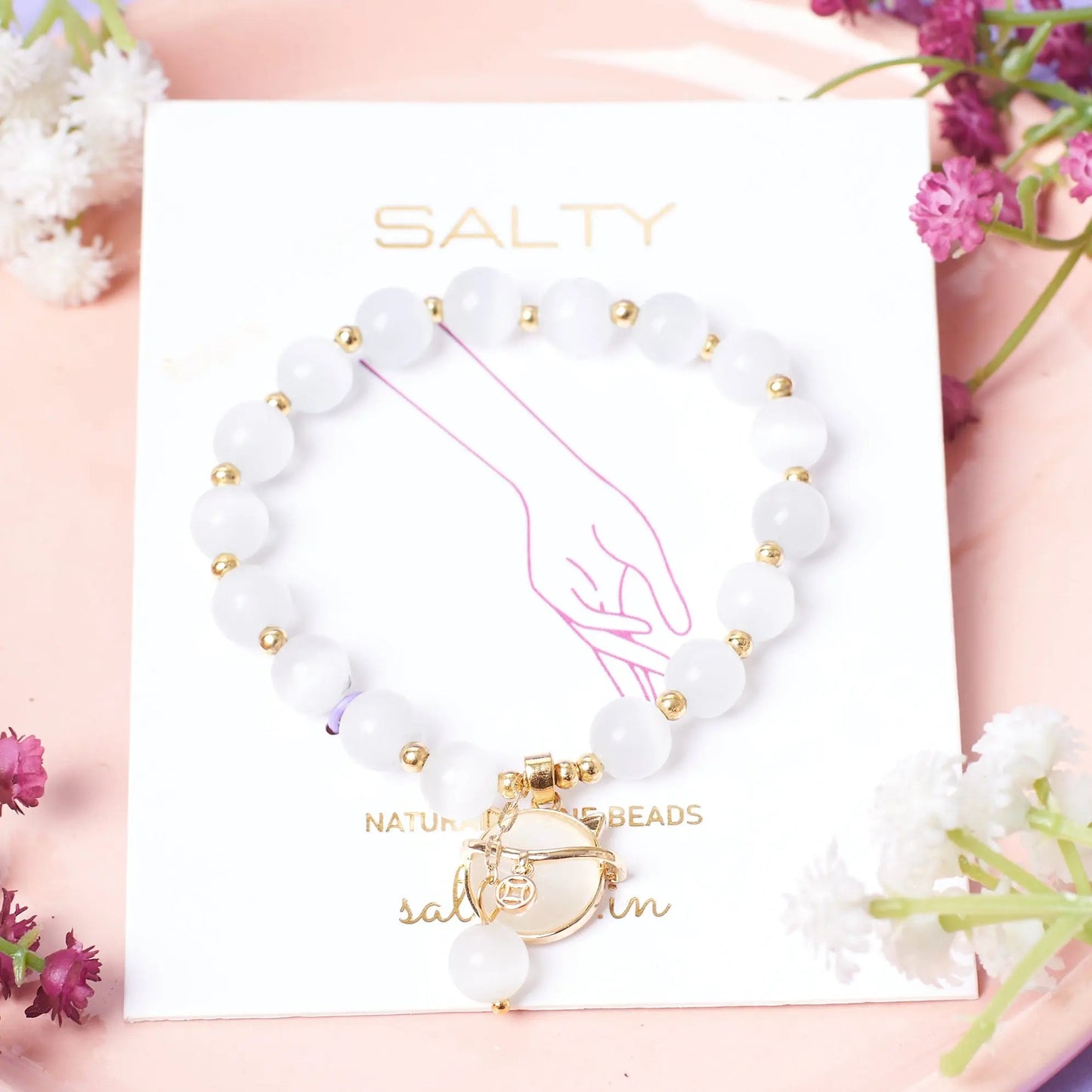 Soft Crystalloom Beaded Band | Salty