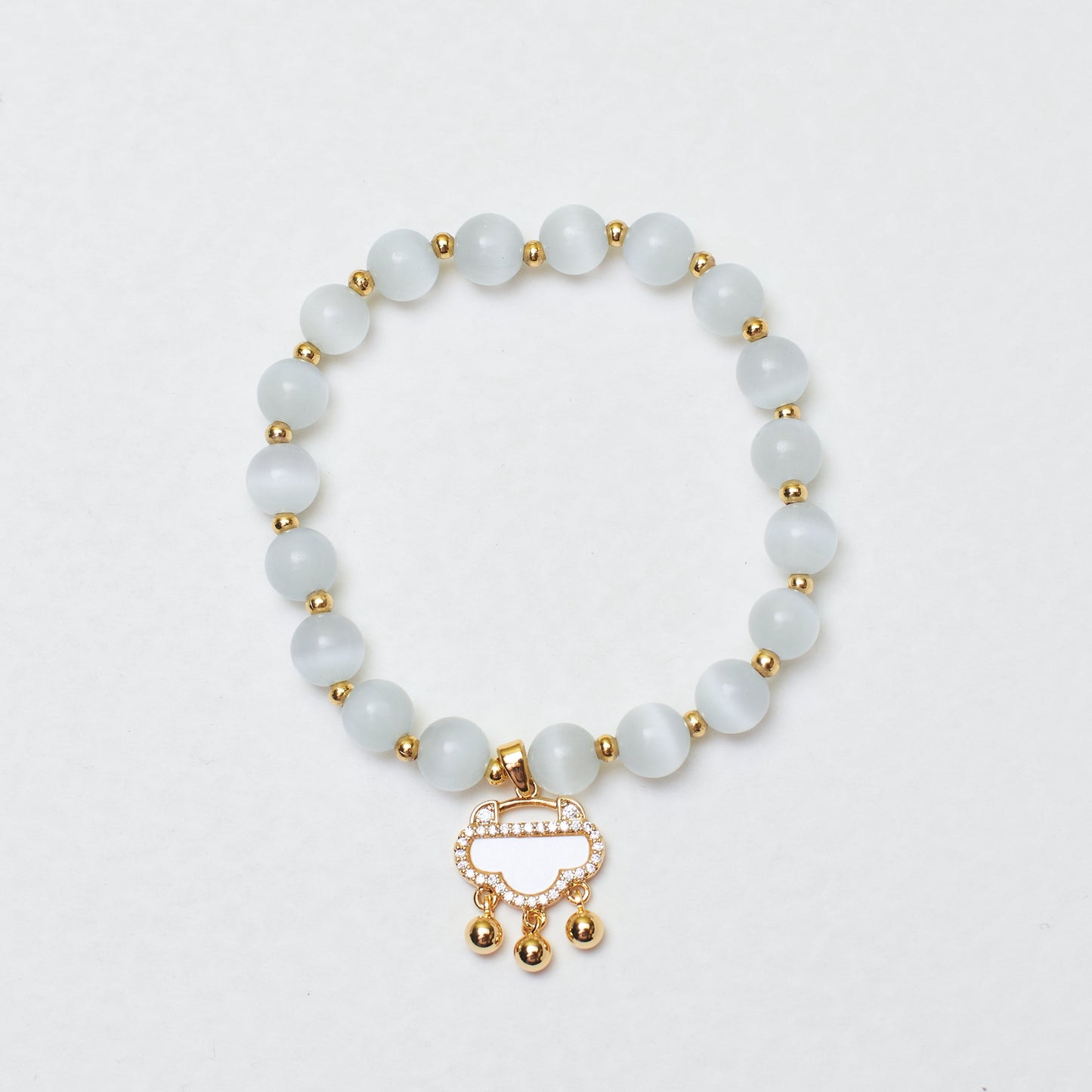 Soft Cloudstone Beaded Band Salty