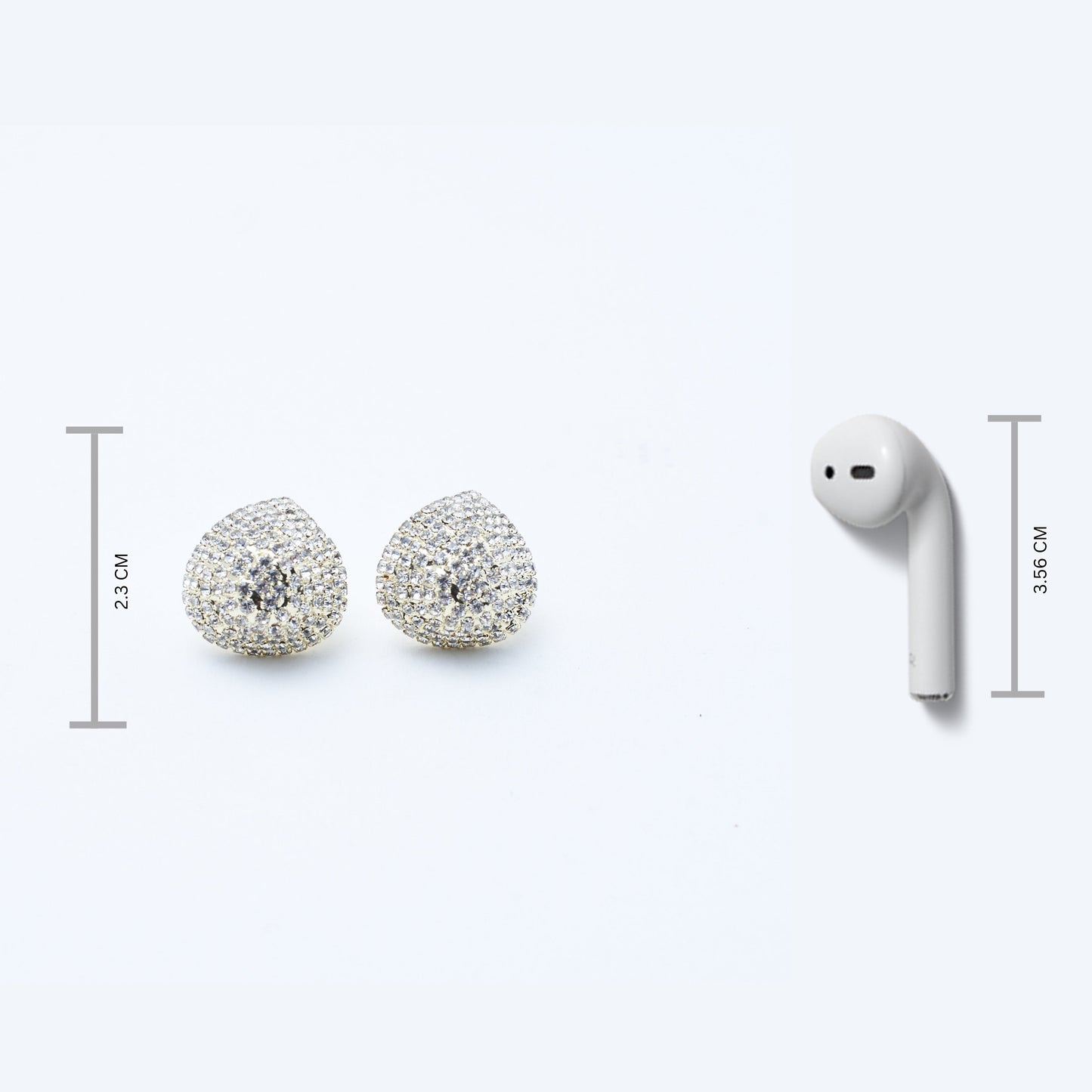 Solitaire Drop Studs Salty
