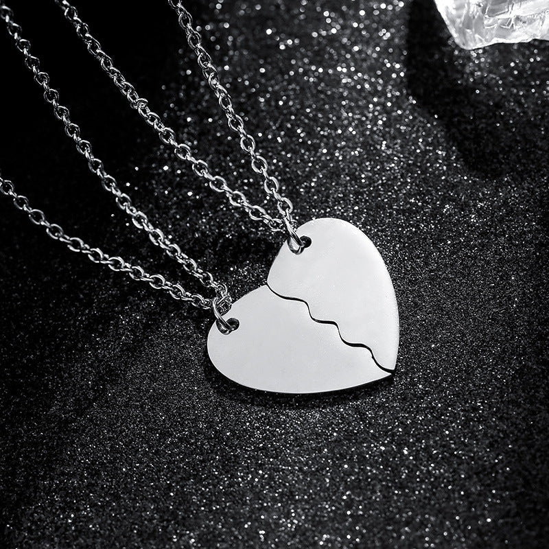 Soulmate Hearts Necklace for Couples (2 Necklaces) Salty