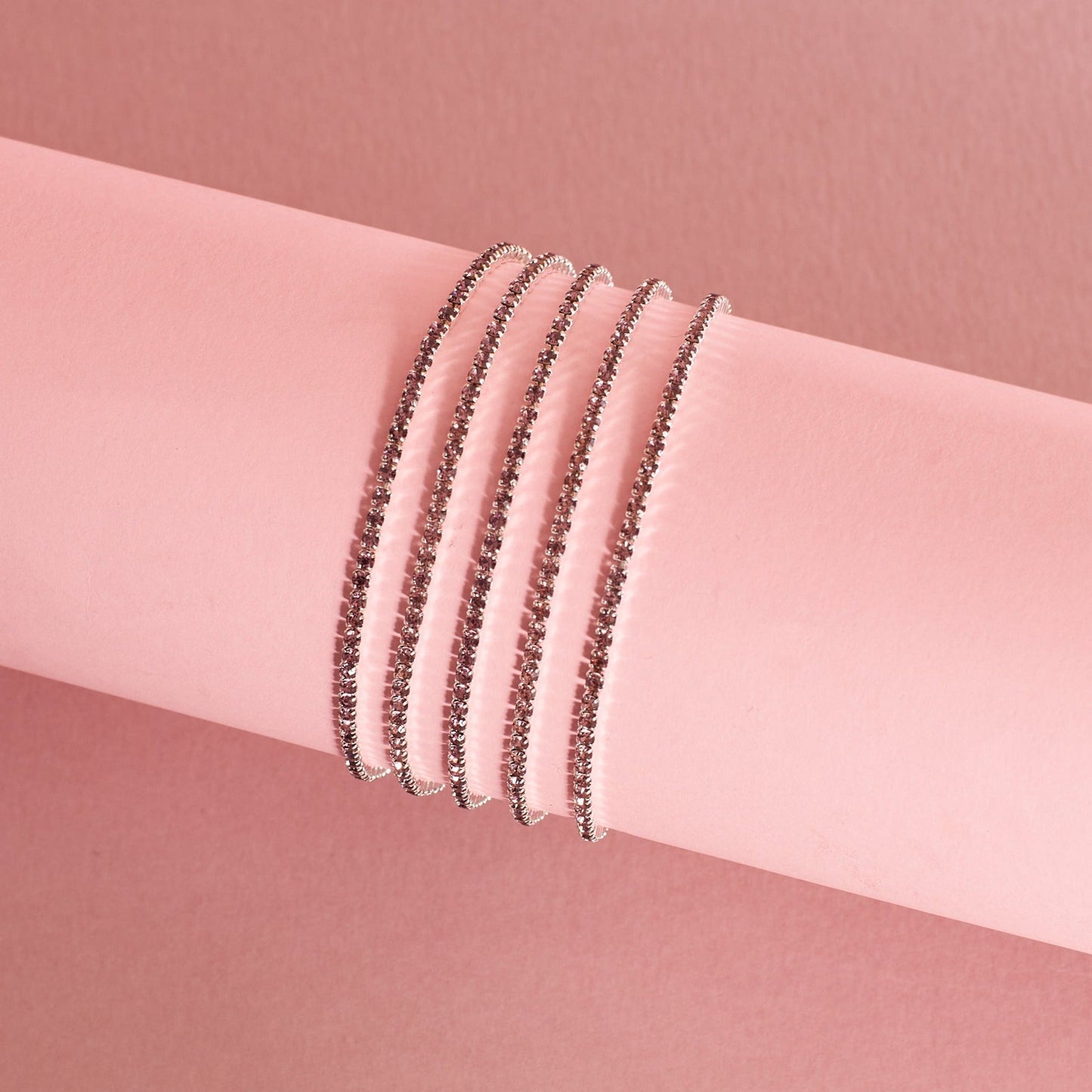 Spring Time Ruby Stretchable Bands (Set of 5) Salty