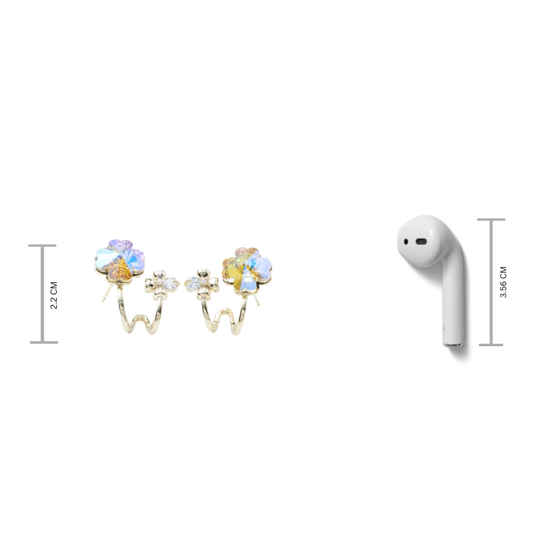 Stardust Floral Earrings Salty