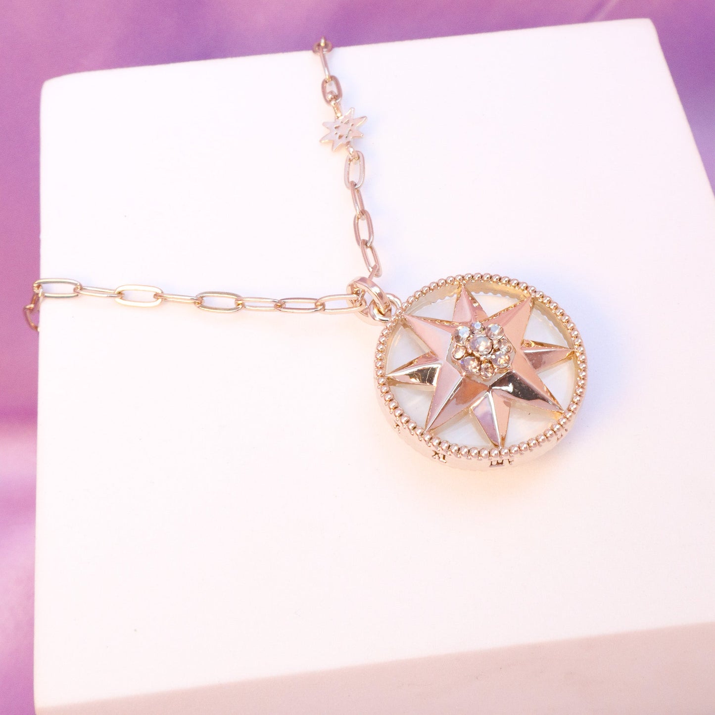Starry Reversible Acrylic Necklace