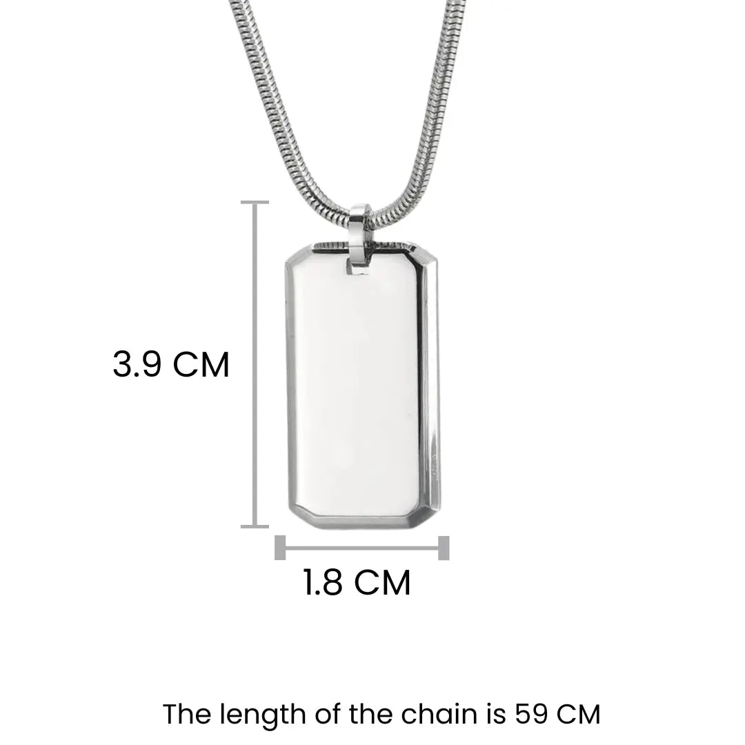 Stylish Steel Dog-Tag Chain | Salty