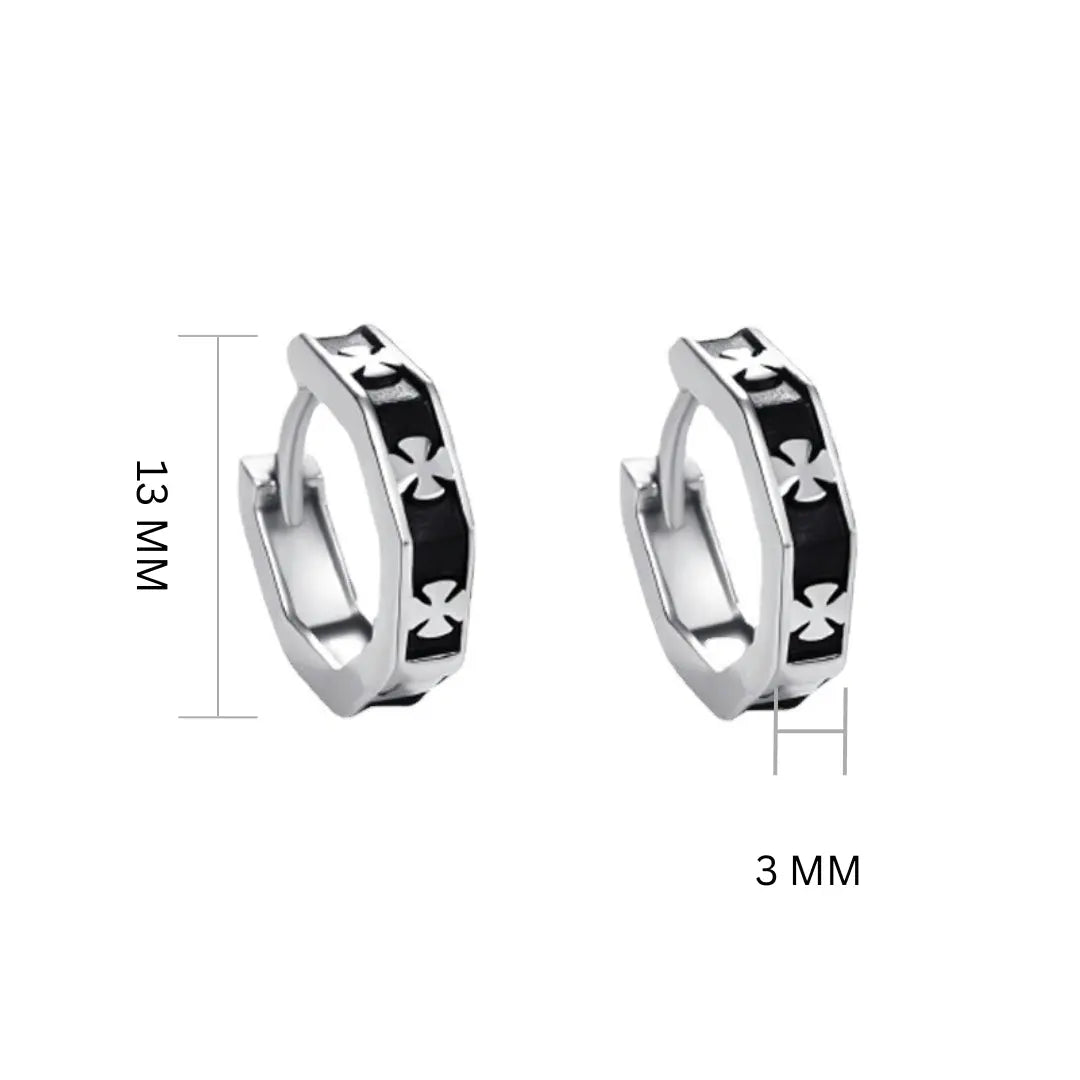 Subtle Black Hoops | Salty