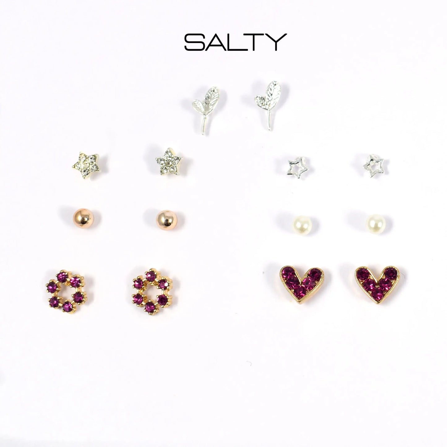 "Summer" Weekly 7 Stud Earrings Set