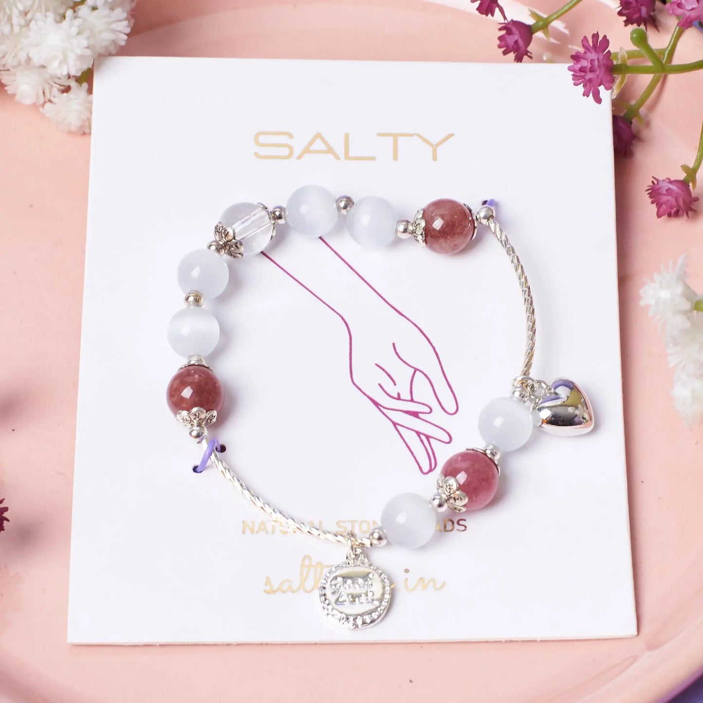 Sweetheart Rose Beaded Band | Salty