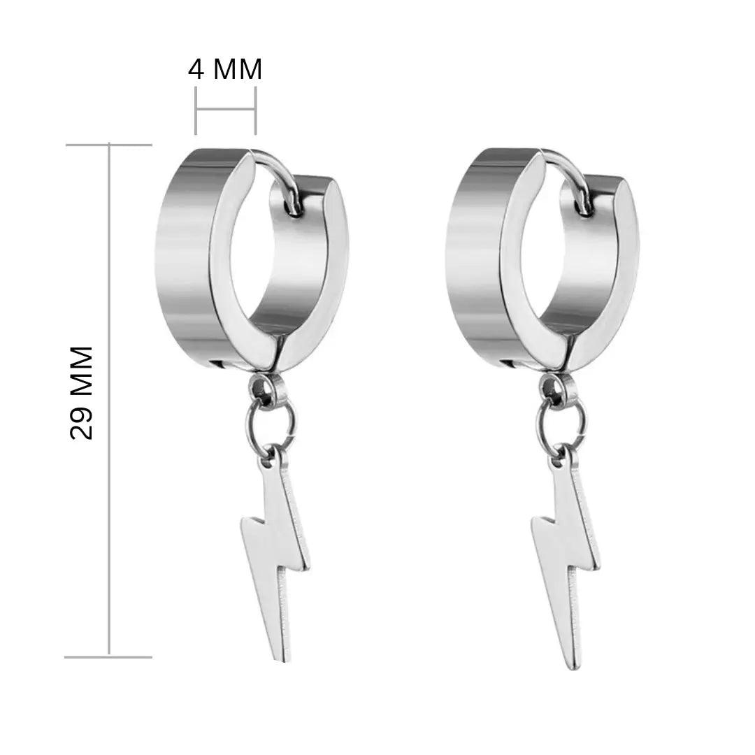 Thunderstorm Earrings - Silver | Salty