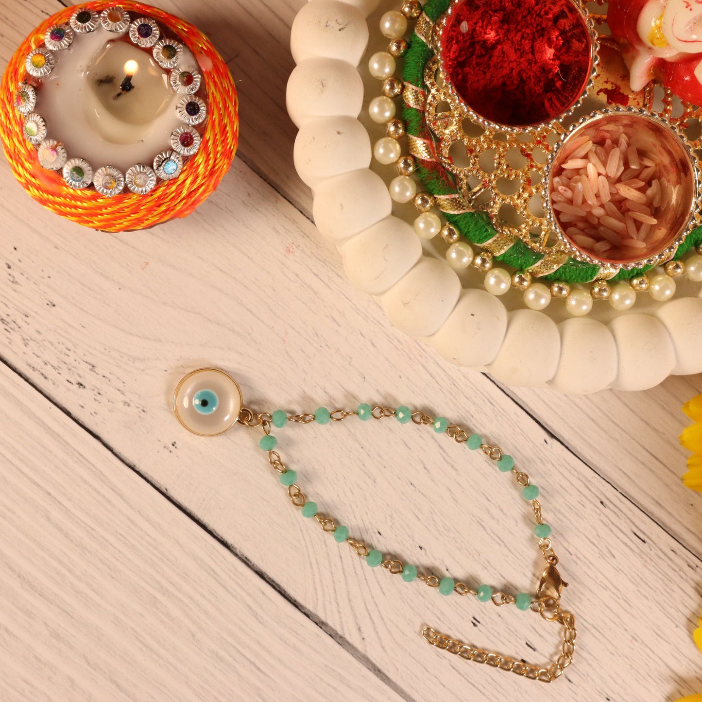 Traditional Blue Evil Eye Band Salty