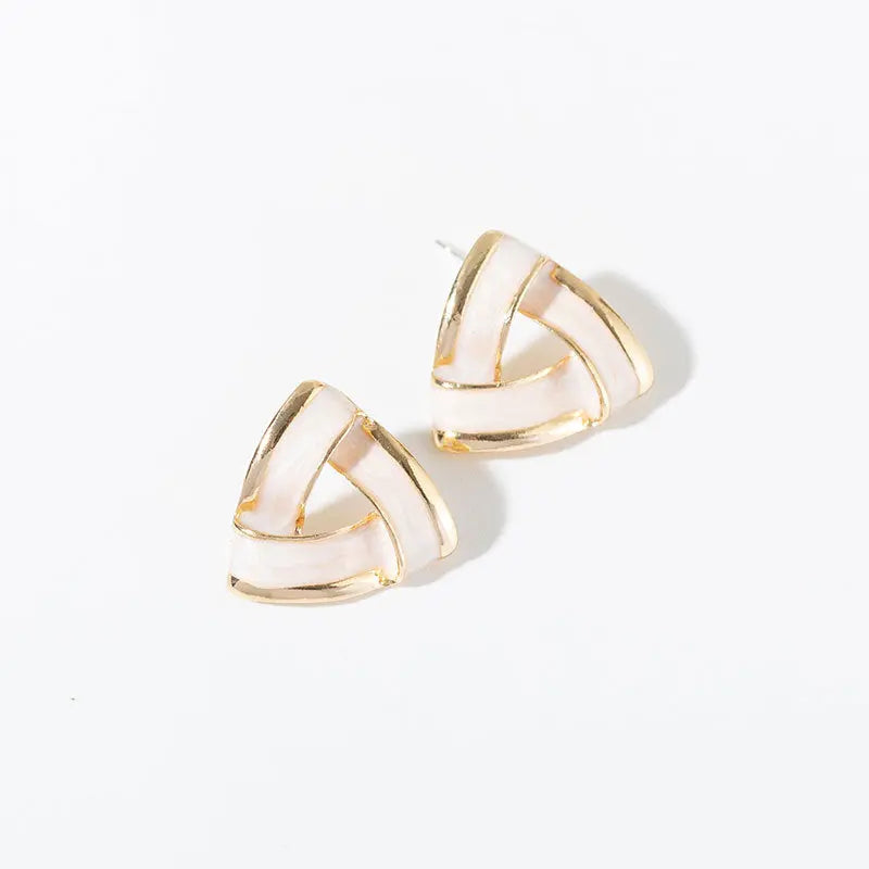 Trendy Triangle Drip Oil Stud Earrings