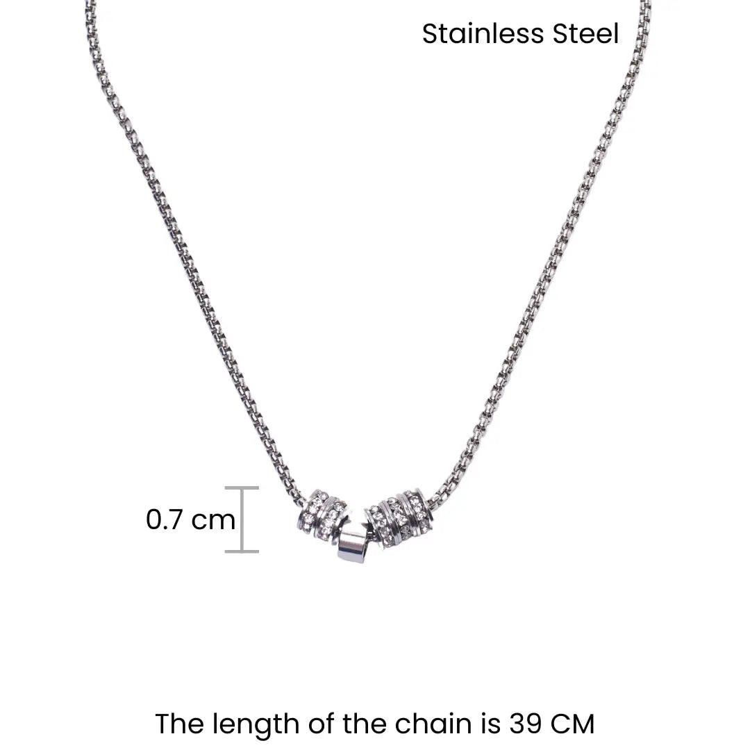 Twinkling Rings Silver Chain | Salty