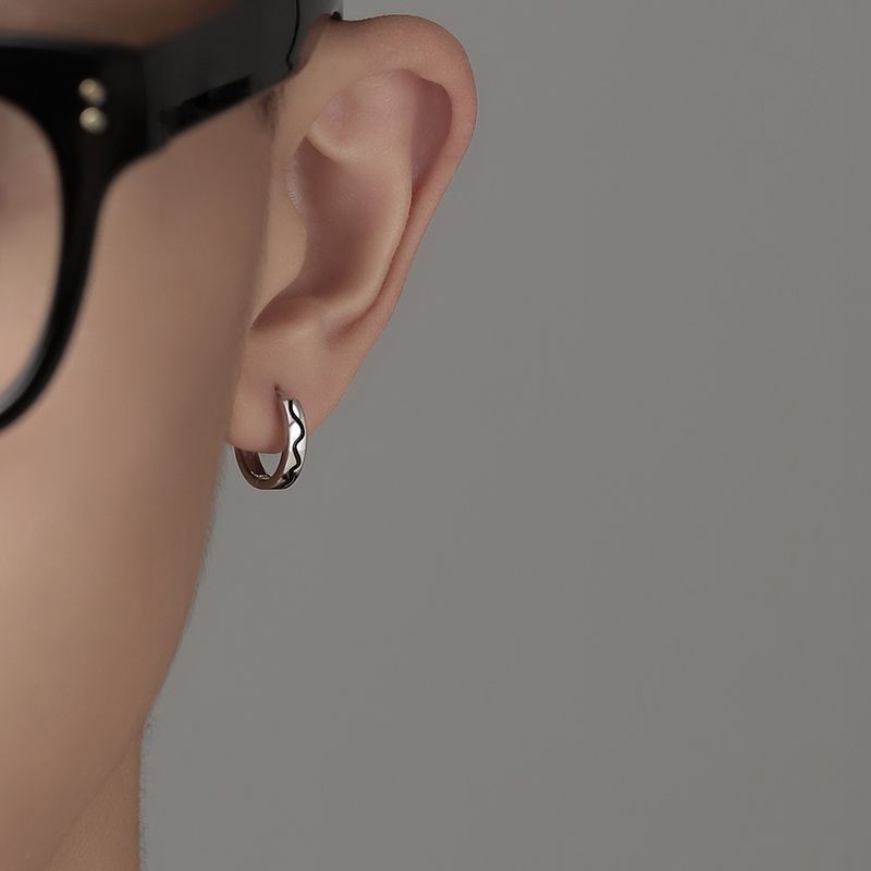 Vervain Silver Hoop Salty Alpha