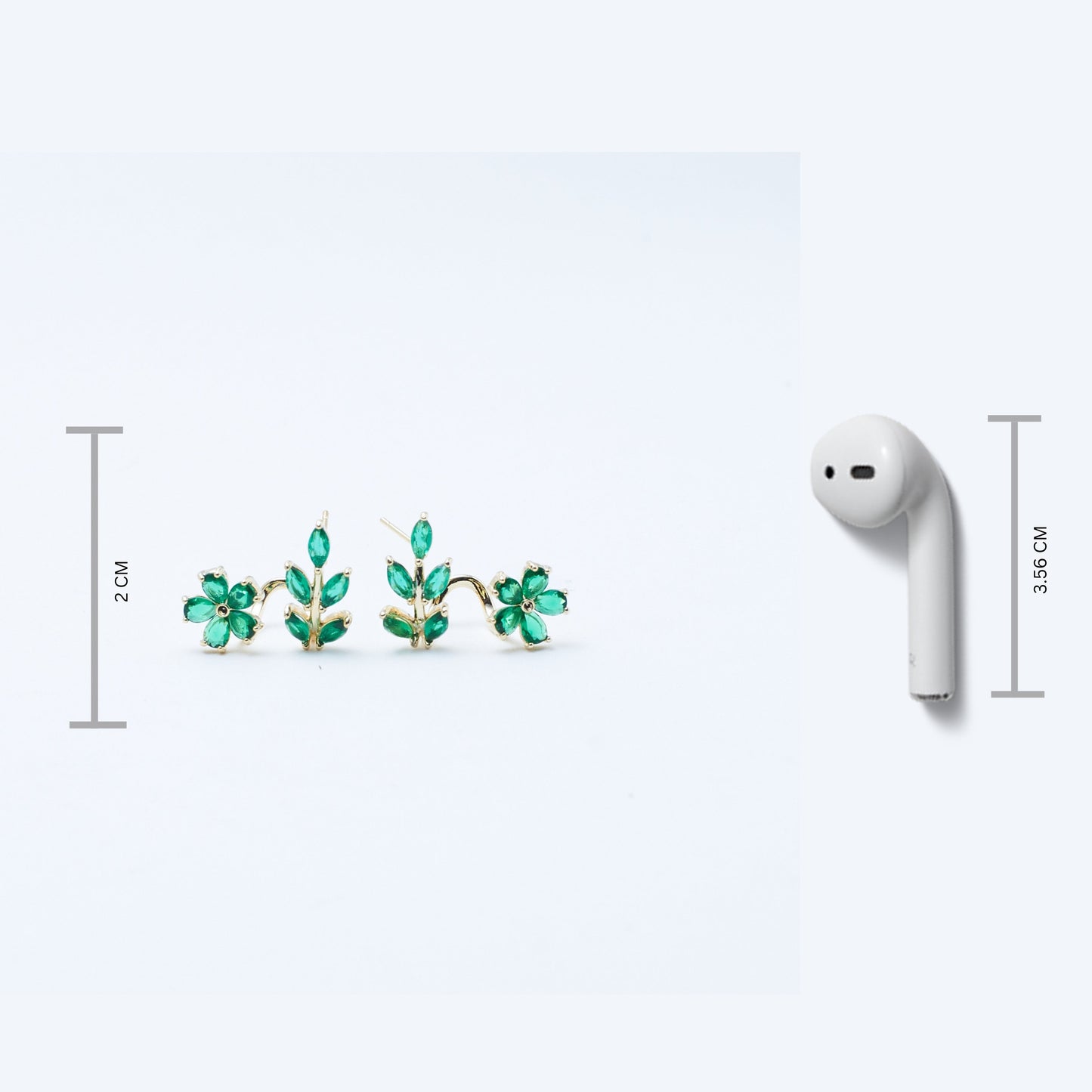 Viridian Crawler Emerald Earrings Salty