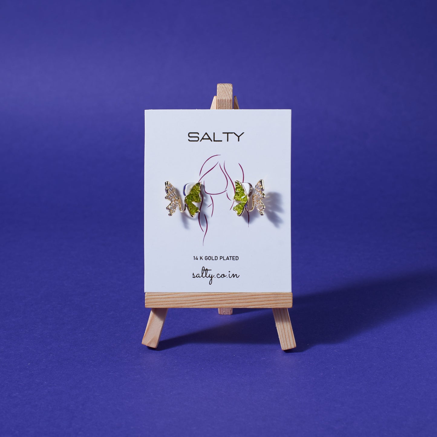 Whispering Wings Earrings Salty