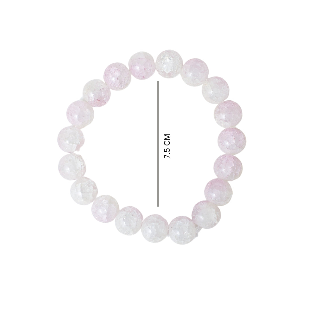 Whisper of Pink Beaded Bracelet | Salty