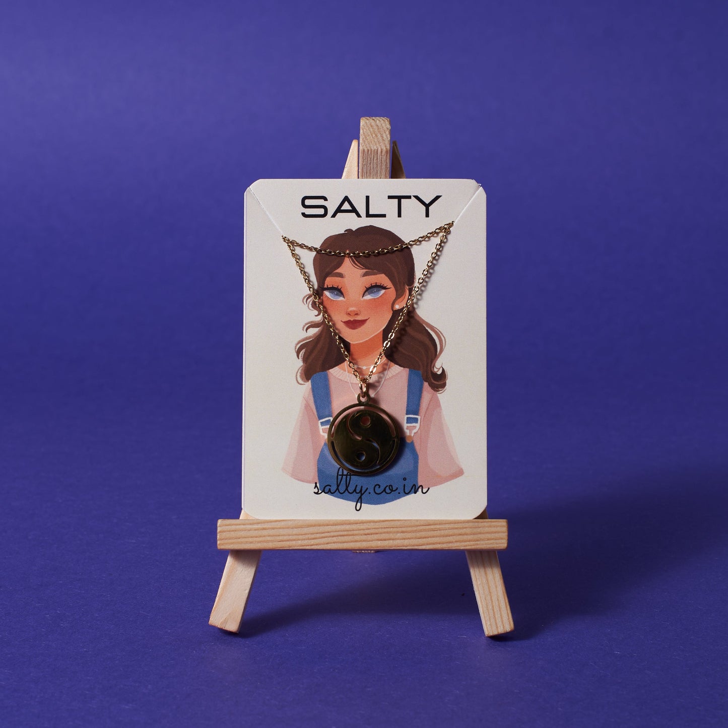 Yin-yang necklace - Gold Salty