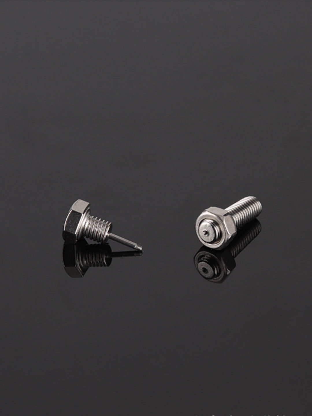 Screw Silver Studs | Salty