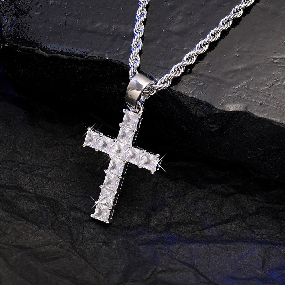 James The Great Cross Chain - Silver | Salty