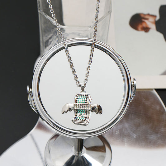 Flying Dollar Chain - Silver