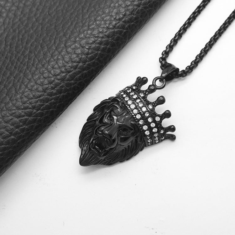 Leo Black King Pendant | Salty