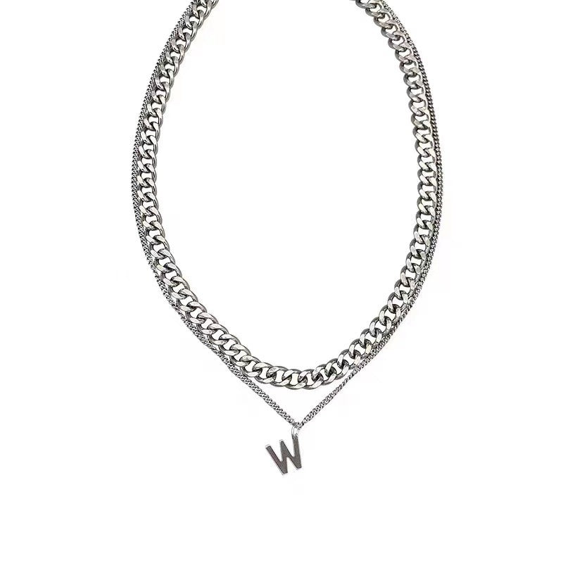 W Bold Silver Chain | Salty