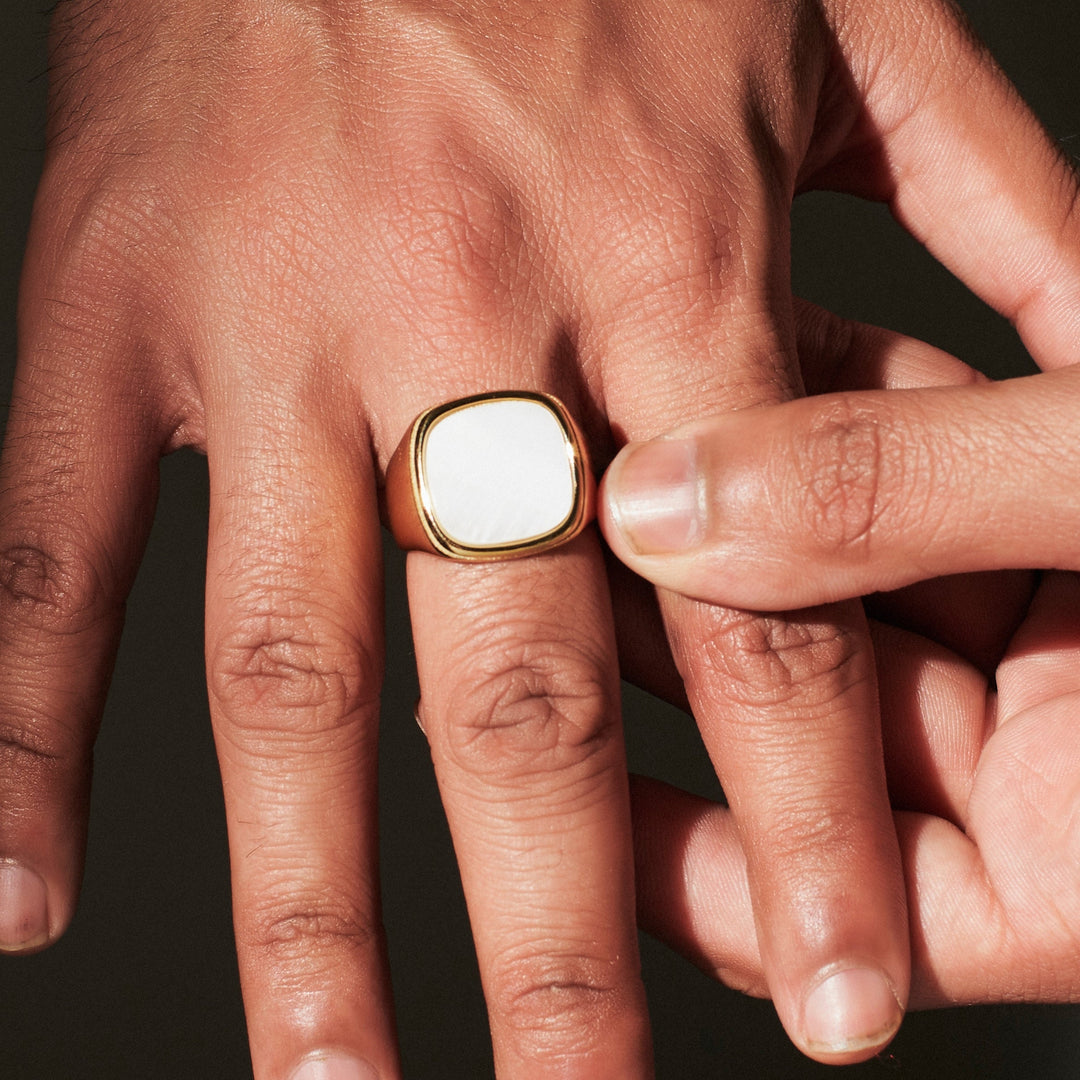 Opulent Odyssey Gold Men's Ring | Salty