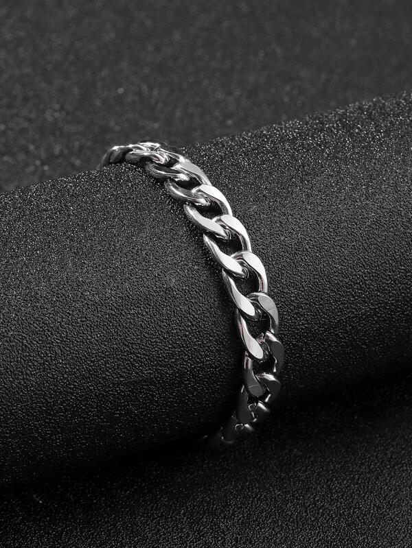 Classic Cuban Silver Bracelet Salty Alpha