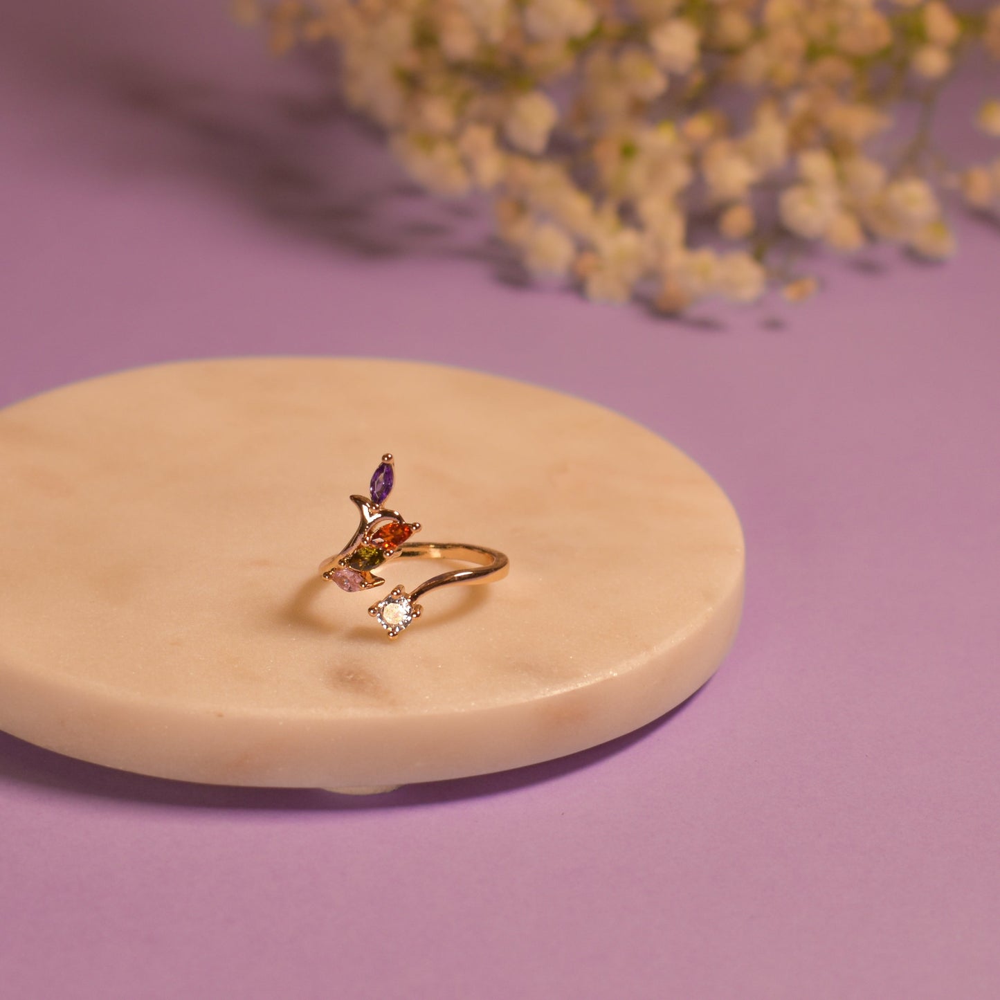 Grand Gala Crystal Ring Salty