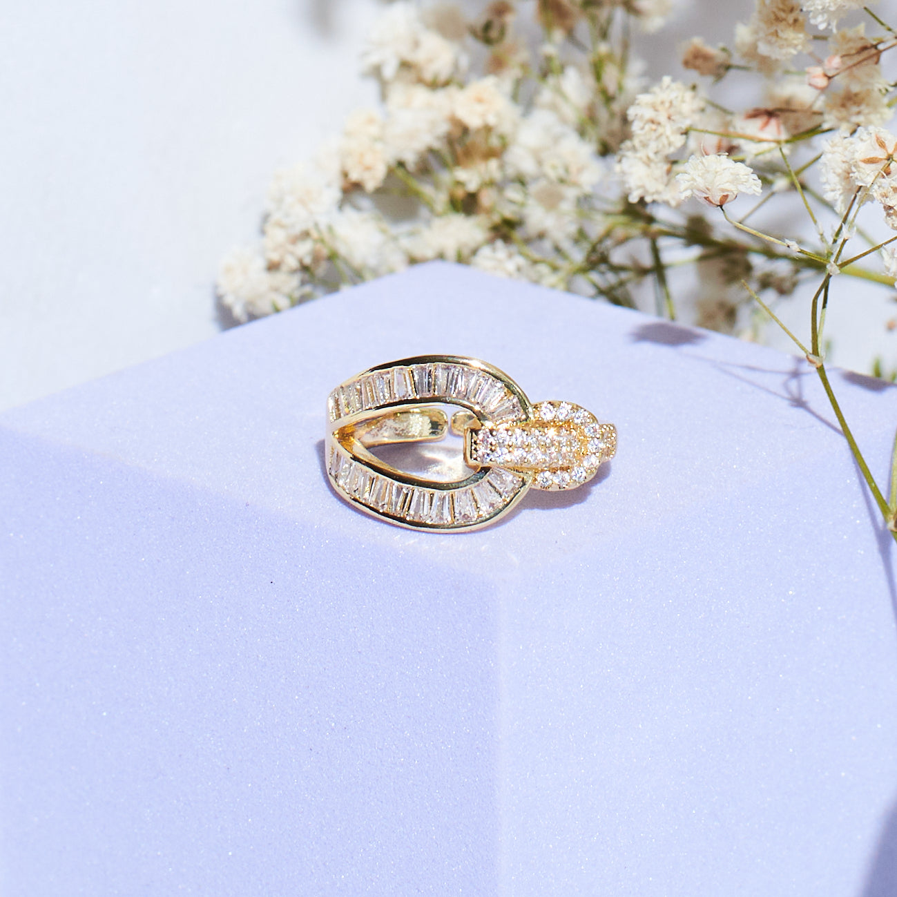Chunky Chic Golden Ring Salty