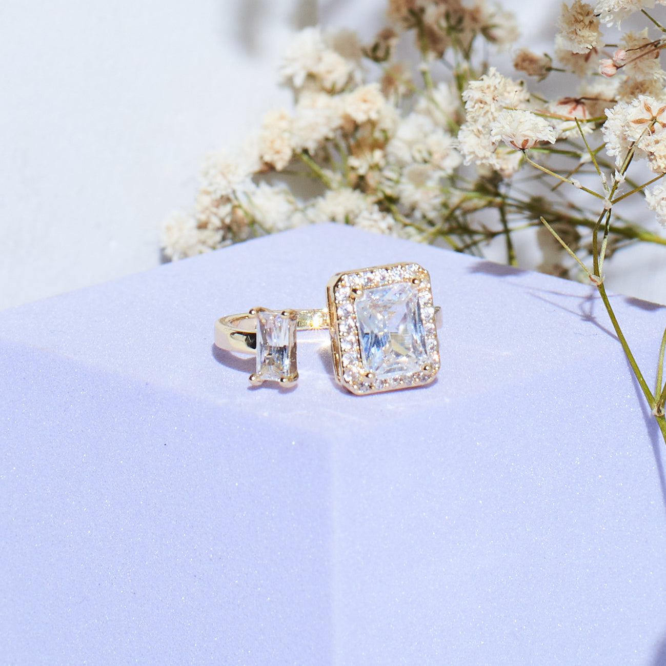 Chunky Carat Crown Ring Salty